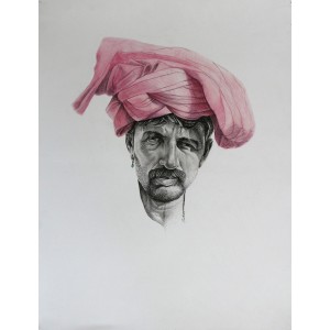 Saeed Lakho, untitled, 22 x 28 Inch, Mix Media On Paper, Figurative Painting, AC-SL-050